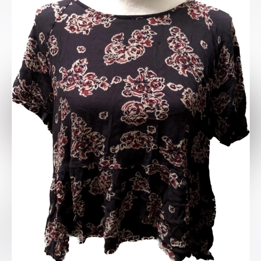 Lush Swing Top with lace up back women’s size Large